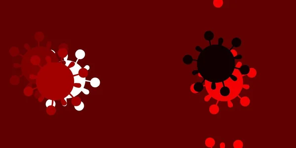 Шаблон Светло Красного Вектора Гриппом Красочные Градиентные Символы Болезни Простом — стоковый вектор