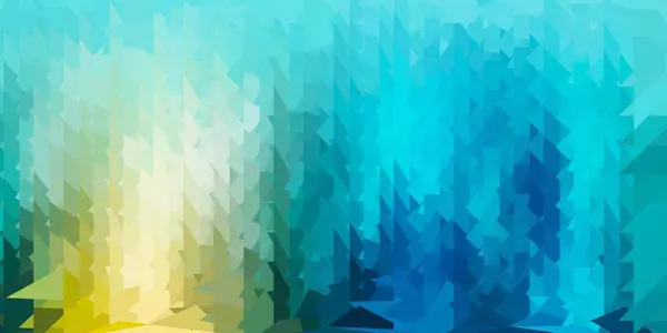 Luz Azul Amarelo Vetor Triângulo Mosaico Papel Parede Ilustração Abstrata — Vetor de Stock