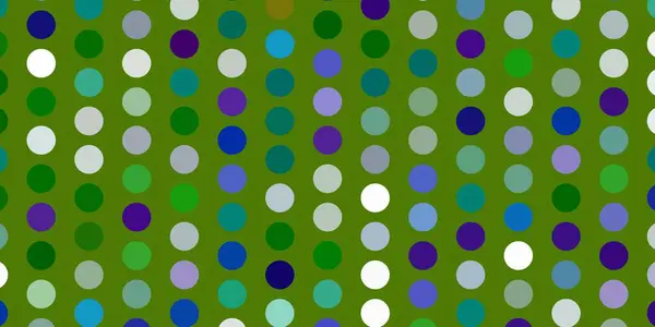 Light Blue Green Vector Background Spots Illustration Set Shining Colorful — Stock Vector