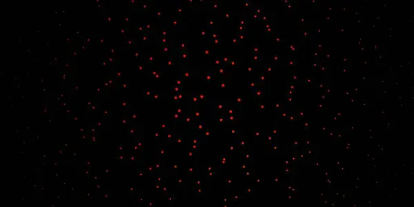 Dark Orange Vector Background Colorful Stars — Stock Vector