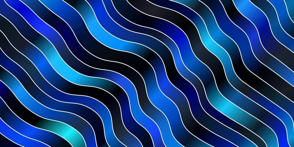Bleu Foncé Fond Vectoriel Vert Avec Des Lignes Irisées — Image vectorielle