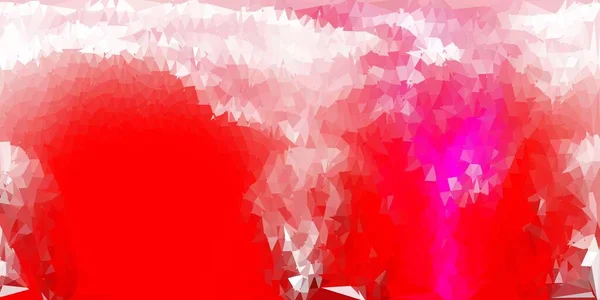 Projeto Mosaico Triângulo Vetor Rosa Claro Nova Ilustração Colorida Com —  Vetores de Stock