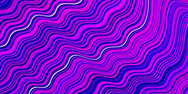Luz Púrpura Fondo Vectorial Rosa Con Líneas Dobladas Ilustración Colorida — Archivo Imágenes Vectoriales