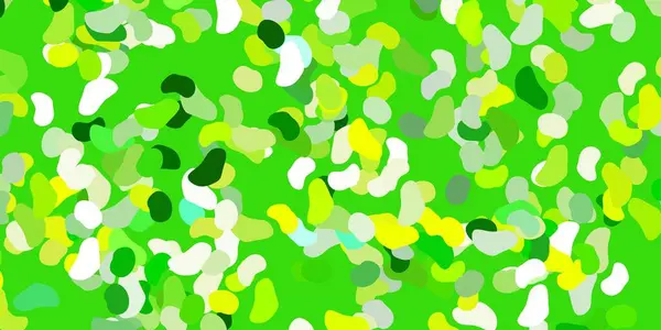 Светло Зеленая Желтая Векторная Фактура Мемфисами Красочная Иллюстрация Простыми Градиентными — стоковый вектор
