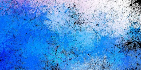 Blu Scuro Sfondo Vettoriale Giallo Con Puntini Dischi Colorati Astratti — Vettoriale Stock