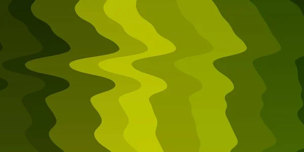 Fond Vectoriel Vert Clair Avec Lignes Courbées — Image vectorielle