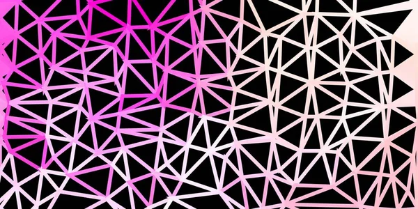 Plantilla Triángulo Abstracto Vector Rosa Claro Ilustración Abstracta Con Elegantes — Vector de stock
