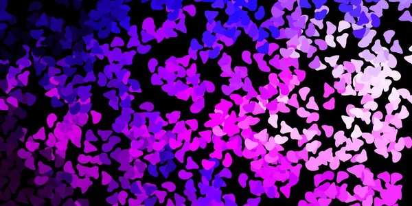Donkerpaars Roze Vectorpatroon Met Abstracte Vormen Illustratie Met Kleurrijke Vormen — Stockvector