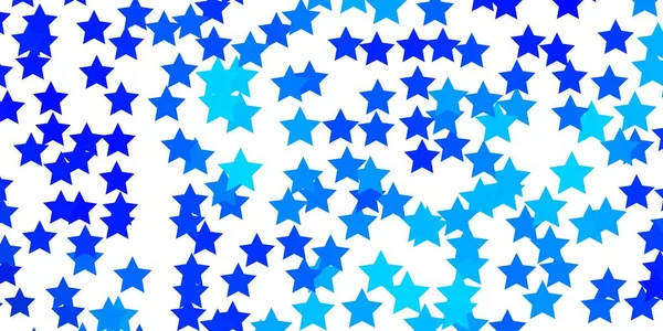 Modelo Vetor Azul Claro Com Estrelas Néon — Vetor de Stock