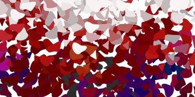 Açık kırmızı, sarı vektör arkaplan ve rastgele şekiller. Gradyan rastgele formlarla modern soyut illüstrasyon. Duvar kağıdı seti için zarif tasarım.