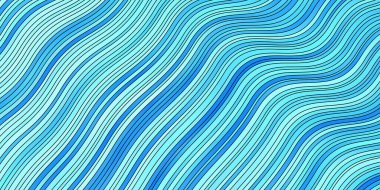 Bükülmüş çizgilerle hafif BLUE vektör arkaplanı.