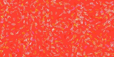 Açık pembe, kadın hakları sembollü sarı vektör dokusu. Kadın gücünün resmedildiği soyut bir çizim. Uluslararası Kadınlar Günü için Tasarım