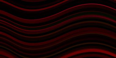 Koyu yeşil, kıvrımlı kırmızı vektör düzeni.