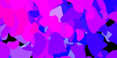 Açık pembe, rastgele şekilli mavi vektör arkaplan. Basit gradyan şekilli renkli bir çizim. Reklamlarınız için modern tasarım.