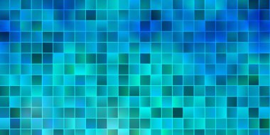 Açık mavi vektör deseni kare biçiminde. Renkli dikdörtgenlerle soyut gradyan çizimi. Web siteleri, iniş sayfaları için desen.