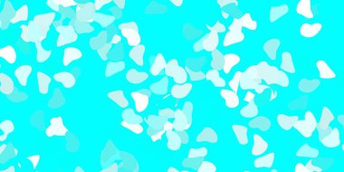 Memphis şekilli açık yeşil vektör dokusu. Soyut tarzda renkli şekilli bir illüstrasyon. Duvar kağıdı seti için zarif tasarım.