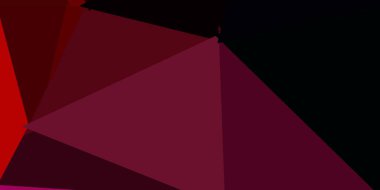 Koyu mavi, kırmızı vektör gradyan çokgen duvar kağıdı. Soyut üçgenlerle dekoratif renkli çizimler. Web tasarımcıları için arkaplan.