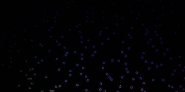 Koyu renkli, güzel yıldızlı vektör dokusu.