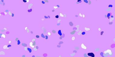 Soyut şekilli açık mor vektör deseni. Gradyan rastgele formlarla modern soyut illüstrasyon. İşiniz için akıllı tasarım.