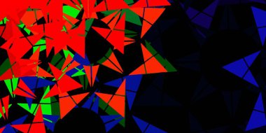 Üçgen biçiminde açık mavi vektör dokusu. Üçgen şekilli ışıltılı soyut çizimler. İniş sayfaları için şablon.