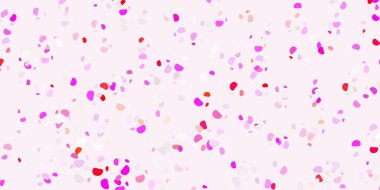 Açık pembe, soyut şekilli sarı vektör deseni. Basit bir şekilde gradyan olan renkli soyut biçimler. Web siteniz için basit illüstrasyon.