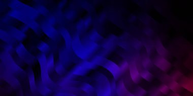 Kavisli soyut vektör deseni. Rengarenk çizgileri ve şekilleri olan parlak bir örnek. Terfileriniz için akıllı tasarım.