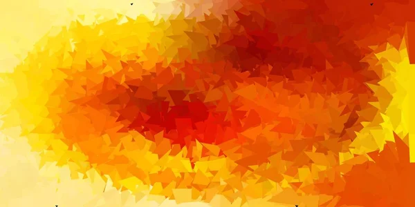 Leicht Orangefarbene Vektorgradienten Polygon Textur Illustration Glasscherbenstil Mit Dreiecken Hintergrund — Stockvektor