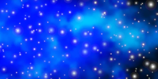 Темная Векторная Текстура Синего Цвета Красивыми Звездами — стоковый вектор