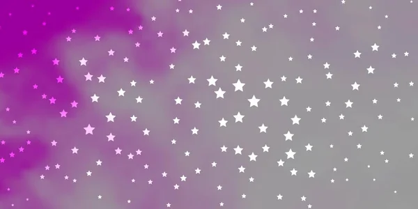 Fondo Vectorial Púrpura Oscuro Con Estrellas Coloridas — Vector de stock