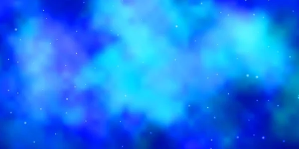 Textura Vectorial Azul Claro Con Hermosas Estrellas — Vector de stock