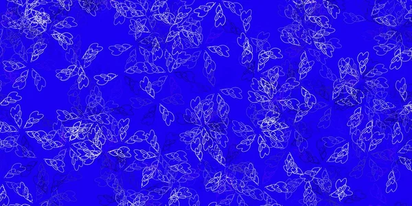 Светло Фиолетовый Векторный Абстрактный Фон Листьями Сияющая Цветная Иллюстрация Листьями — стоковый вектор