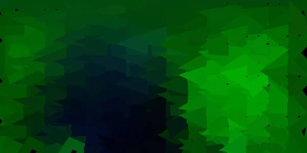Темно Зеленый Векторный Треугольник Элегантная Абстрактная Иллюстрация Градиентными Треугольниками Проектирование — стоковый вектор