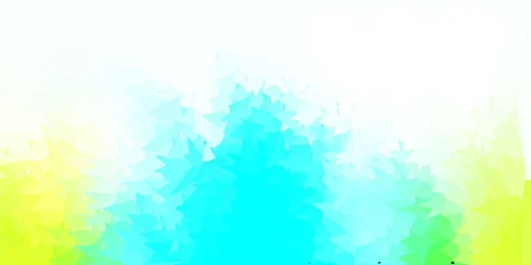 Azul Claro Padrão Poligonal Vetorial Verde Ilustração Abstrata Moderna Com — Vetor de Stock
