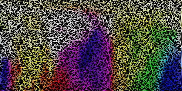 Plantilla Triángulo Abstracto Vectorial Multicolor Claro Ilustración Colorida Mosaico Con — Vector de stock