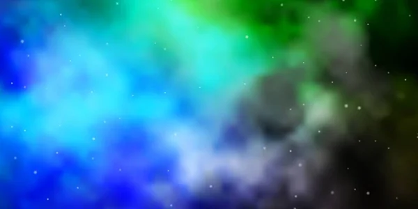 Cenário Cósmico Abstrato Gradiente Com Estrelas — Vetor de Stock