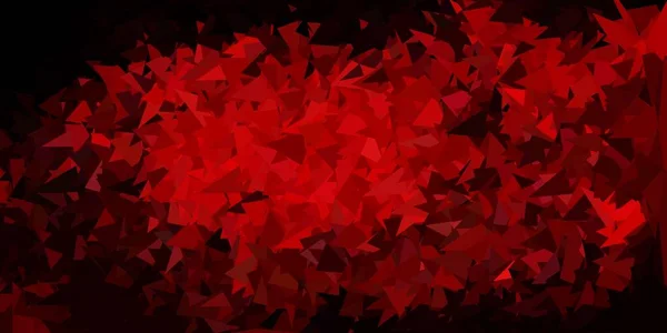 Vetor Vermelho Escuro Triângulo Mosaico Pano Fundo Ilustração Colorida Decorativa — Vetor de Stock
