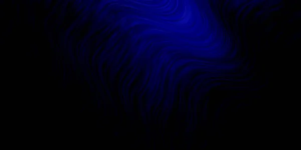 Temný Vektorový Obrazec Křivkami Světlý Vzorek Barevnými Ohnutými Čarami Tvary — Stockový vektor
