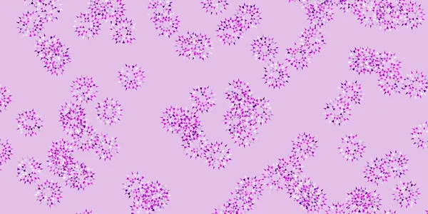 Luz Púrpura Rosa Vector Obras Arte Natural Con Flores Ilustración — Vector de stock