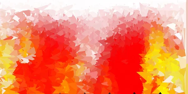 Мозаика Светло Оранжевого Векторного Треугольника Абстрактная Иллюстрация Элегантными Градиентными Треугольниками — стоковый вектор