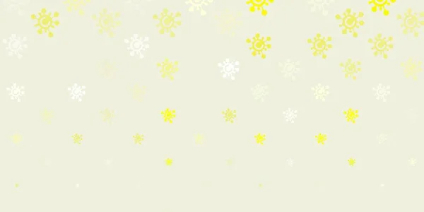 Светло Желтая Векторная Текстура Болезнетворными Сифилисами Умная Иллюстрация Коварными Знаками — стоковый вектор