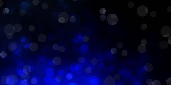 Темный Синий Вектор Искушают Кругами — стоковый вектор