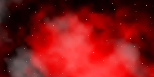 Fondo Vectorial Rojo Oscuro Con Estrellas Coloridas — Vector de stock