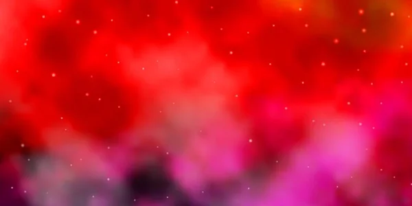 Темно Розовая Красная Векторная Текстура Красивыми Звездами — стоковый вектор