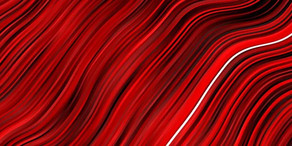 Plantilla Vectorial Rojo Oscuro Con Líneas Curvas — Vector de stock