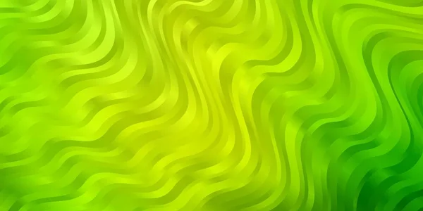Açık Yeşil Kıvrımlı Sarı Vektör Deseni — Stok Vektör