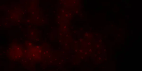 Sötét Vörös Vektor Textúra Gyönyörű Csillagokkal — Stock Vector
