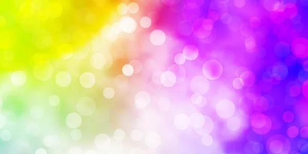 Διανυσματική Διάταξη Φωτός Multicolor Κύκλους — Διανυσματικό Αρχείο