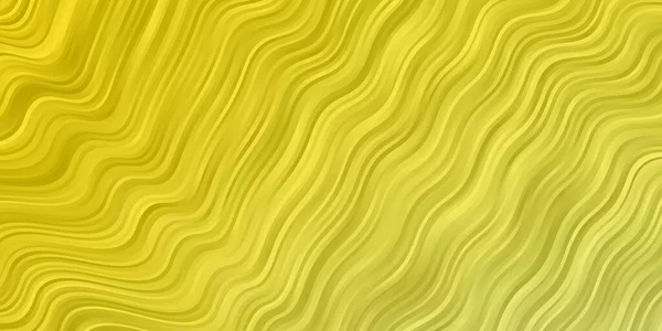 Verde Claro Textura Vector Amarillo Con Curvas — Archivo Imágenes Vectoriales