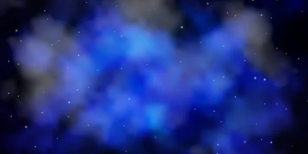 Textura Vectorial Azul Oscuro Con Hermosas Estrellas — Vector de stock