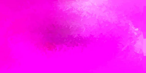 Világos Rózsaszín Vektor Absztrakt Háromszög Sablon Illusztráció Törött Üveg Stílusban — Stock Vector